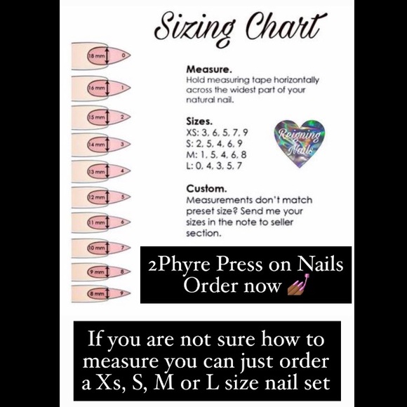 White starry glitter press ons - Picture 3 of 5